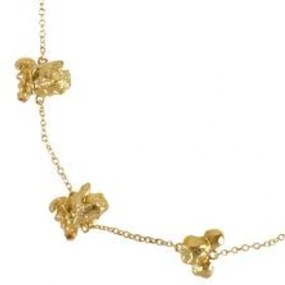 Kate Spade Golden Popcorn Garland Scatter 12 KT Plated Vintage Necklace